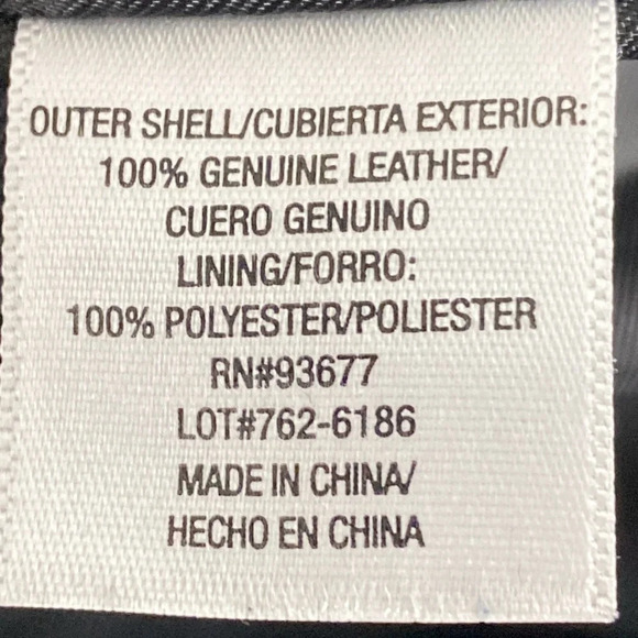 Ana Black Front Zip Soft Leather Bomber Jacket Size SP - Picture 9 of 9